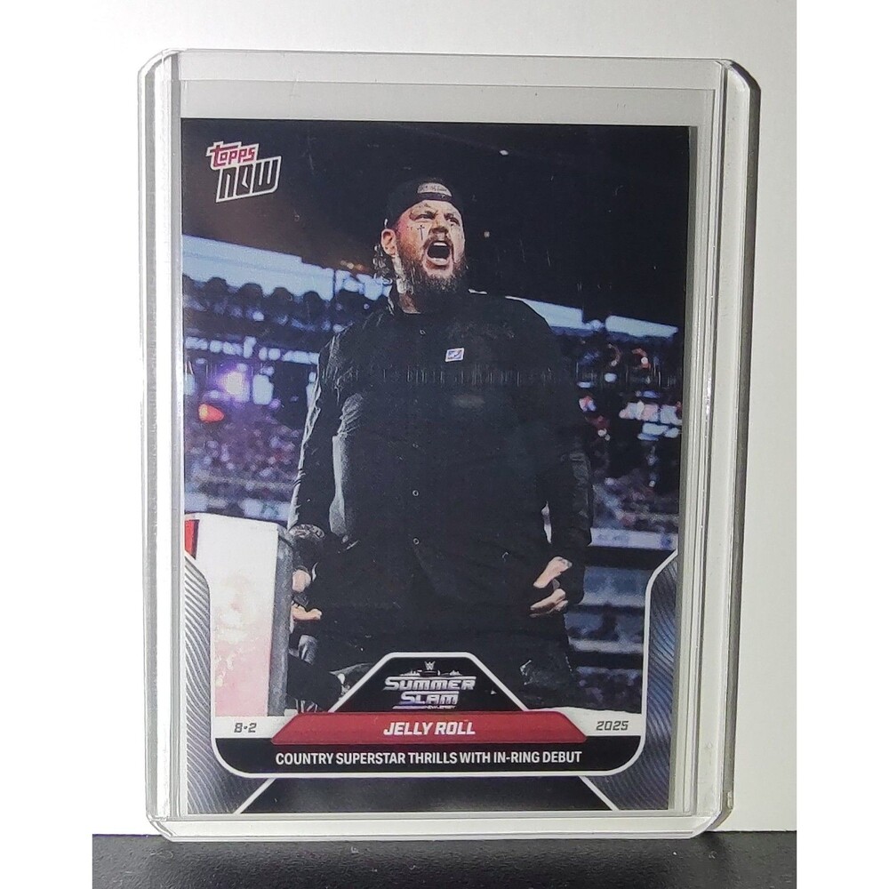 Jelly Roll 2025 Topps Now #85 WWE Card In-Ring Debut Trading Card Mint / Gem
